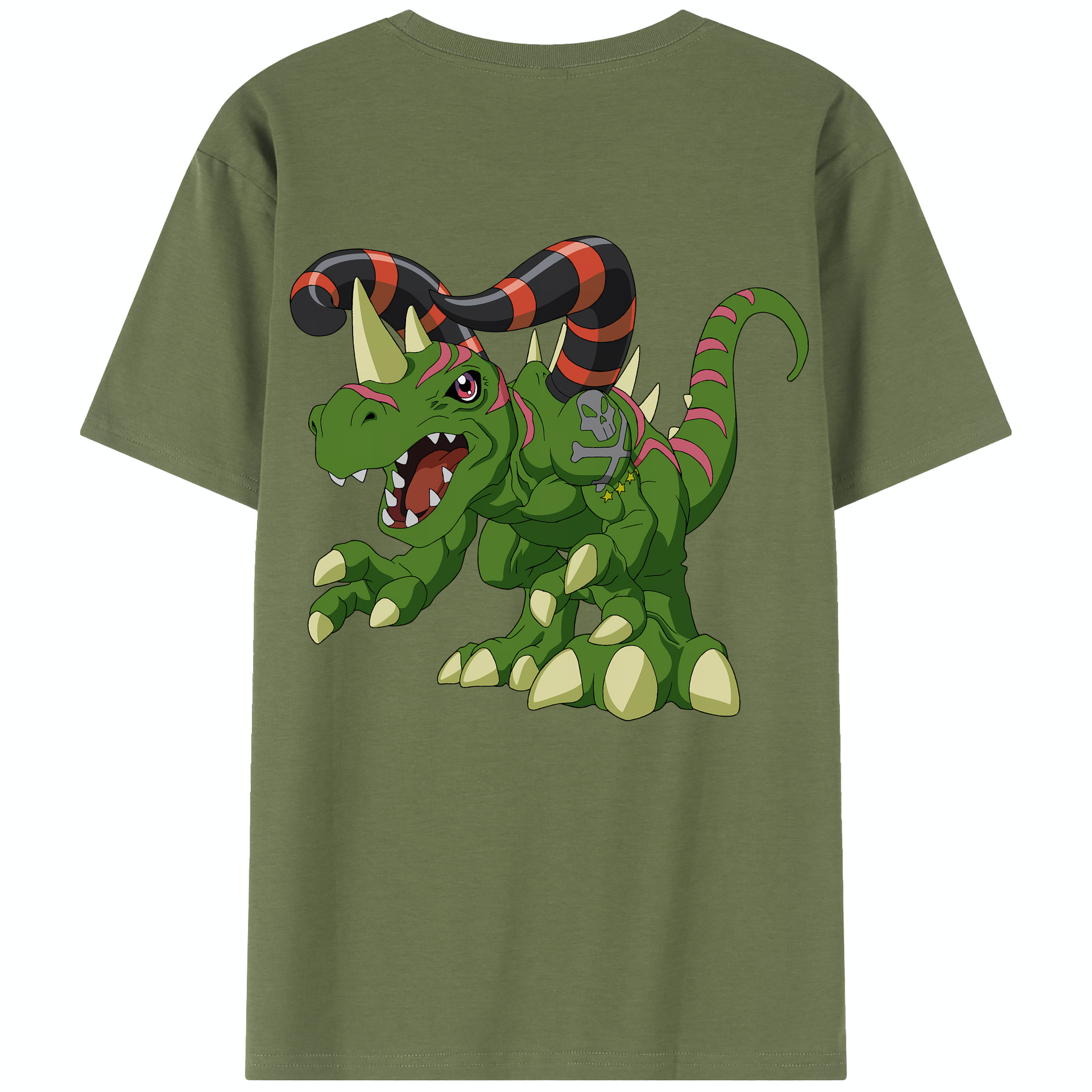 （画像用） Digimon デジタルモンスター/デジモン 綿100％半袖Tシャツ（背面プリント）